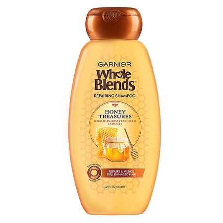 Garnier Whole Blends Repairing Shampoo Honey Treasures, For Damaged Hair - 22.0 fl oz