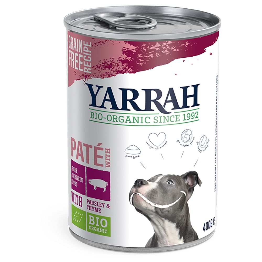 Yarrah Organic Pork Paté with Organic Parsley & Organic Thyme - 6 x 400g