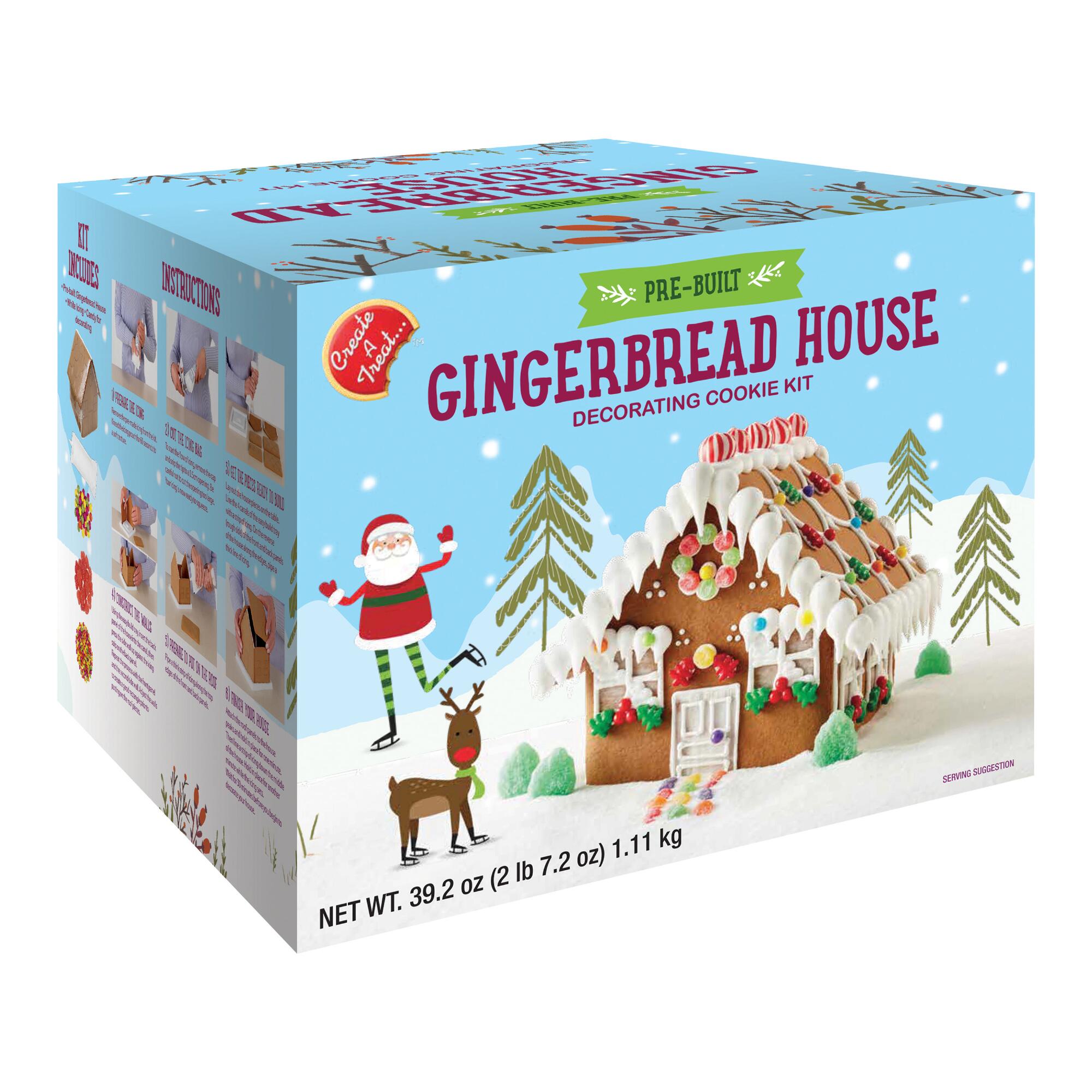Create A Treat Pre-Built Gingerbread House Kit by World Market