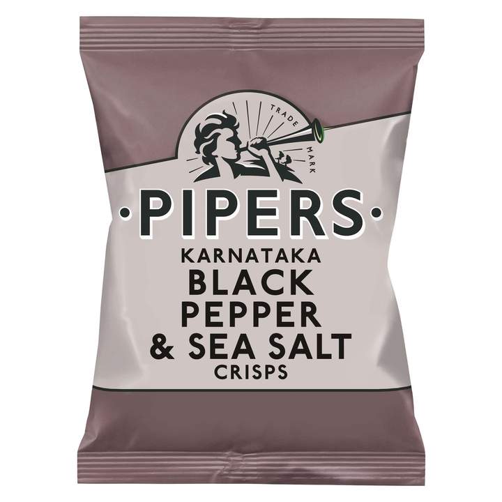Pipers Crisps Black Pepper & Sea Salt 150g
