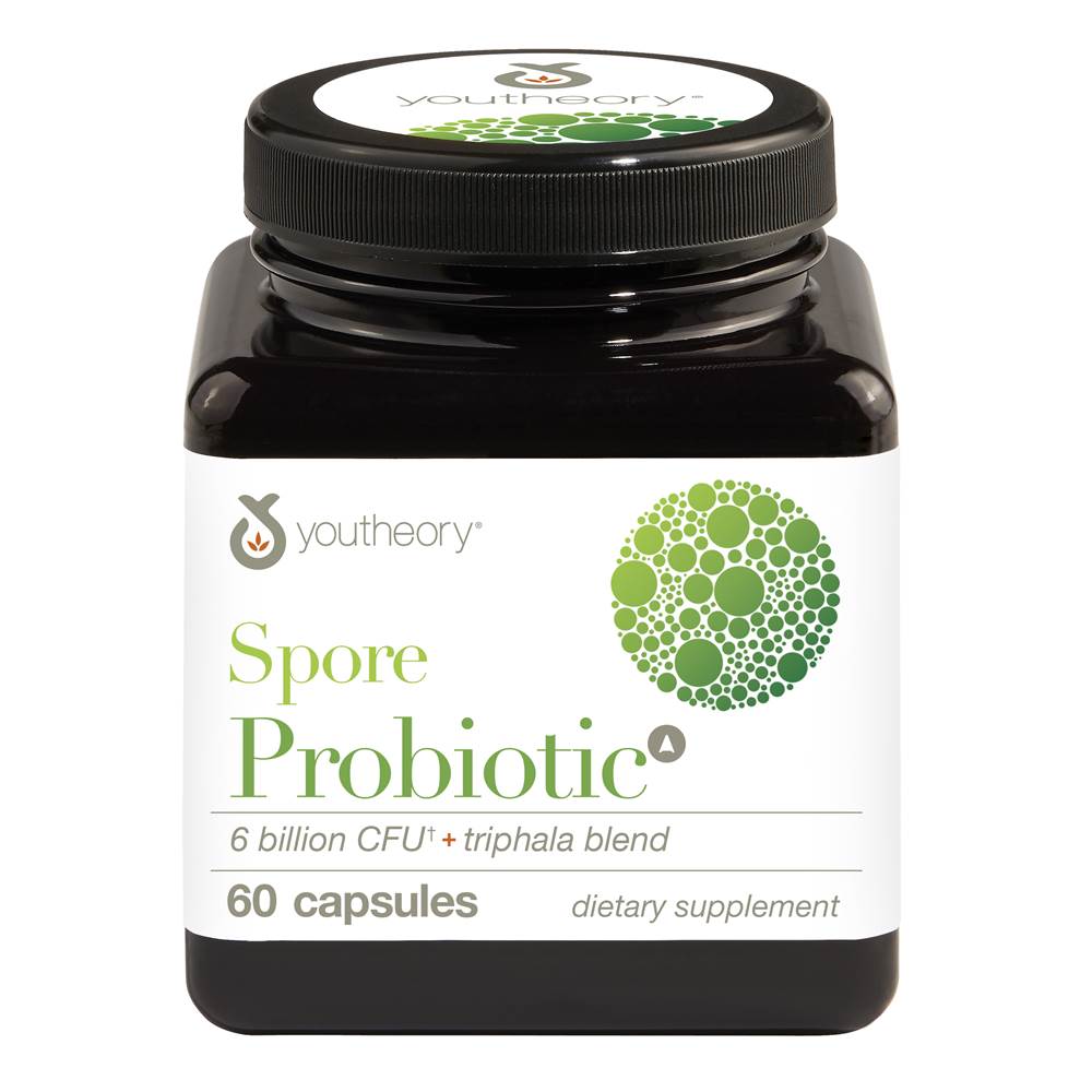 Youtheory - Spore Probiotic Triphala Blend 6 Billion CFU - 60 Capsules