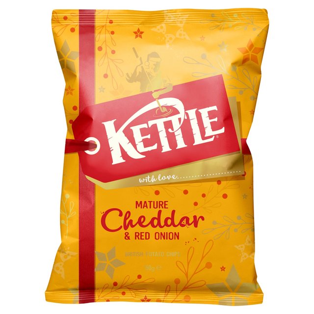 Kettle Chips Mature Cheddar & Red Onion Sharing Crisps