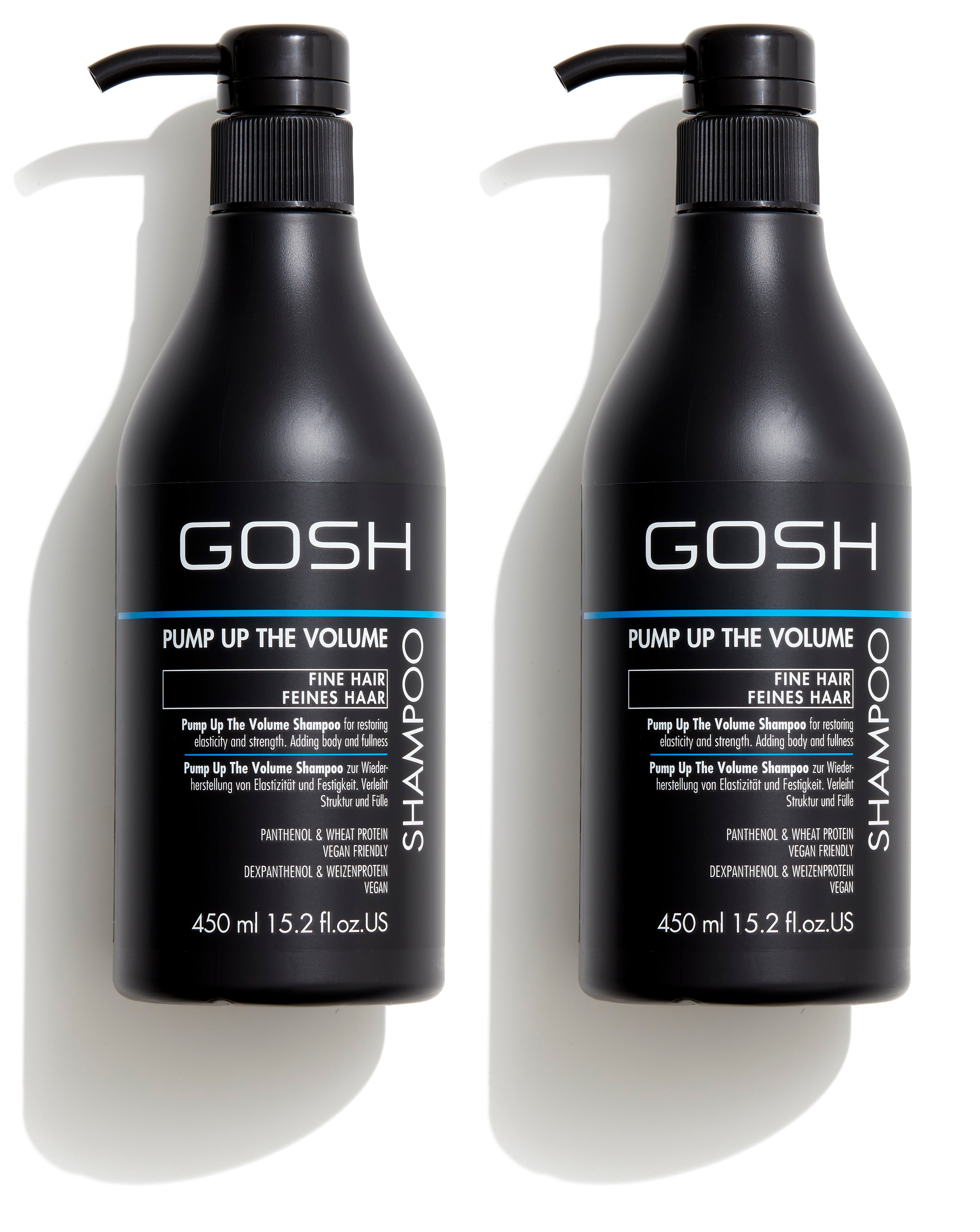 GOSH - 2 x Pump Up The Volume Shampoo 450 ml