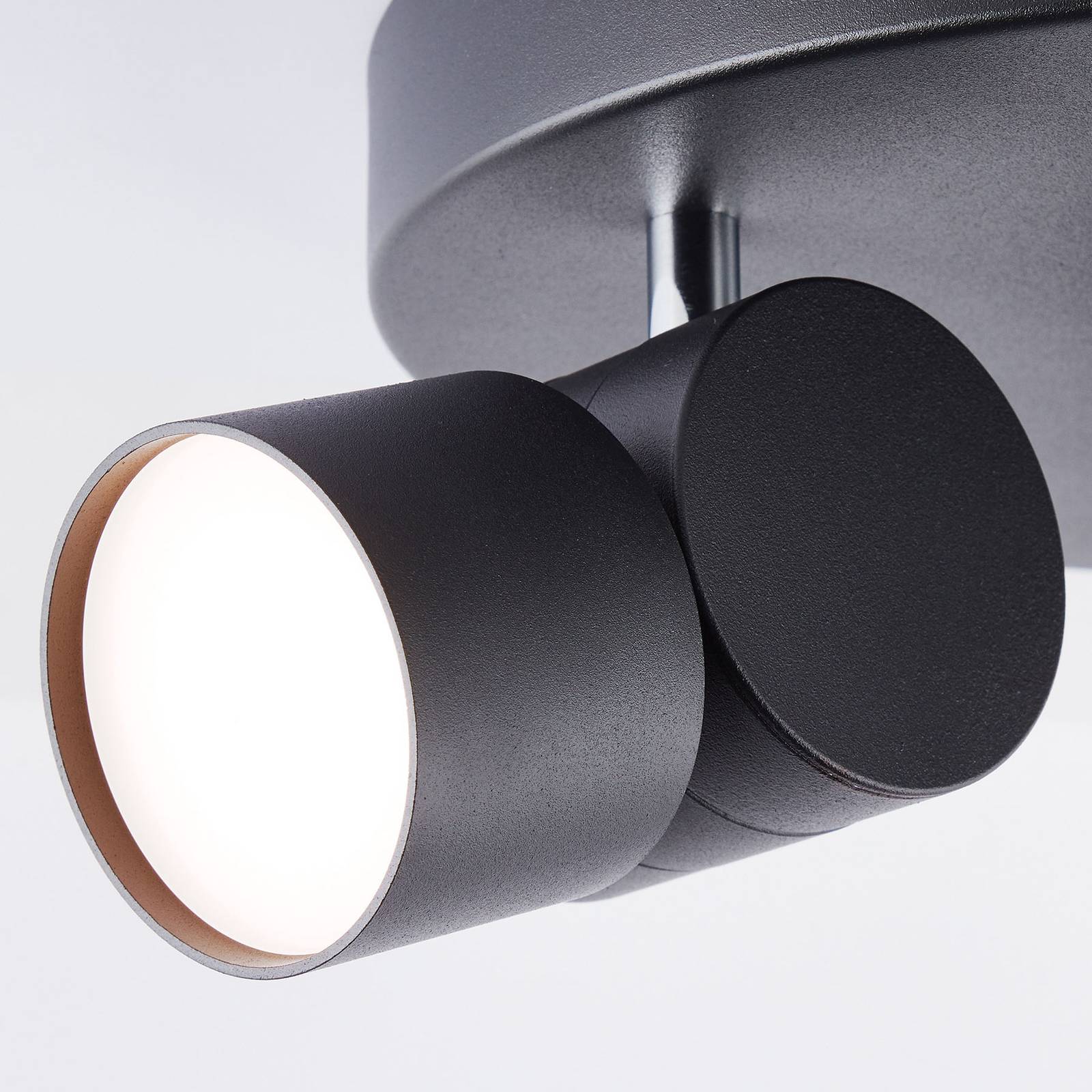 AEG Twine -LED-kattokohdevalo musta, 3-lamppuinen