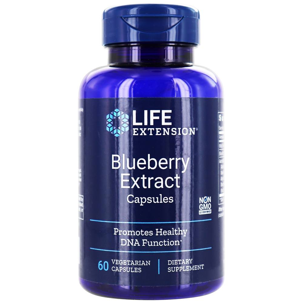Life Extension - Blueberry Extract Capsules - 60 Vegetarian Capsules