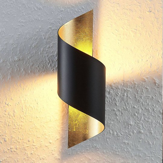 Metallinen LED-kattovalaisi Desirio, musta-kulta