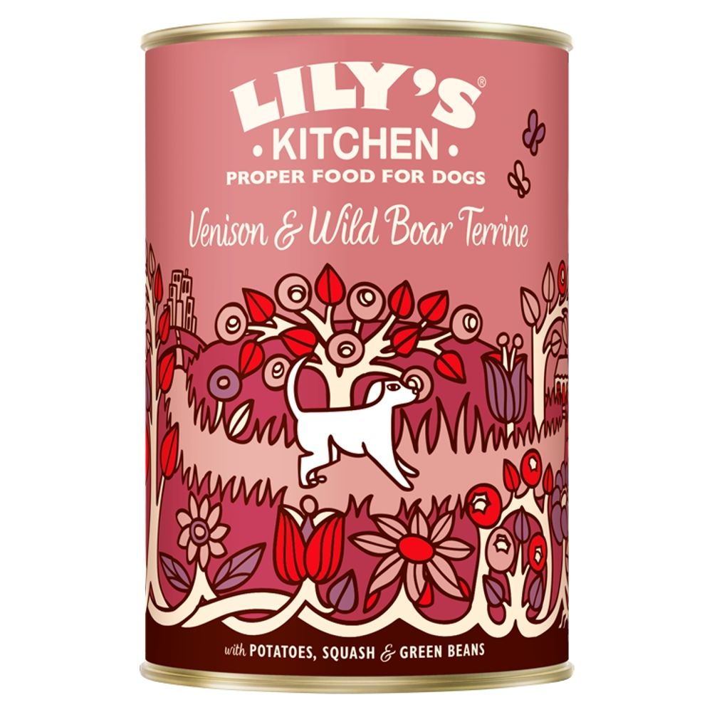 Lily's Kitchen Venison & Wild Boar Terrine - Saver Pack: 24 x 400g