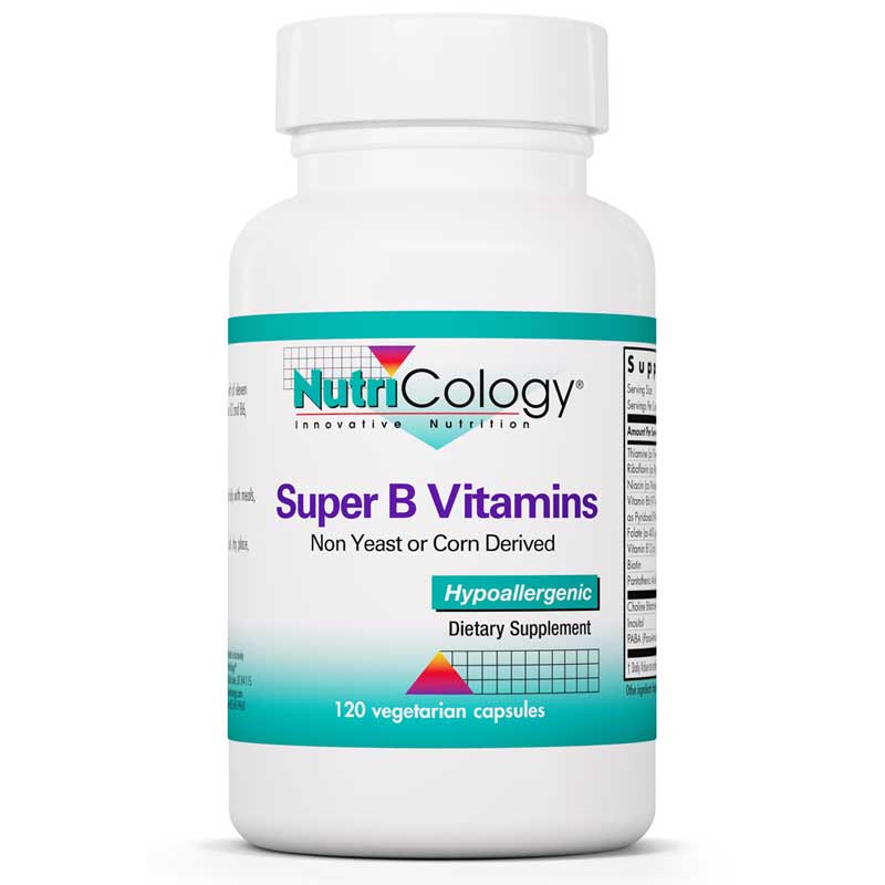 Nutricology Super B Vitamins 120 Veg Capsules