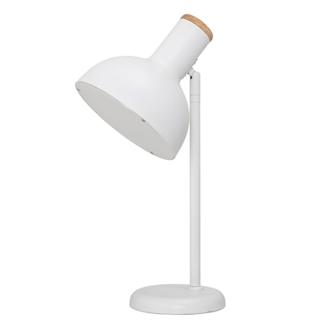 Pöytälamppu Valkoinen Metalli 18x42cm