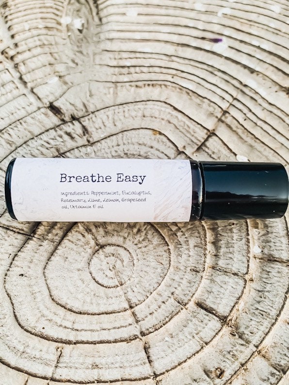 Breathe Easy Essential Oil Blend 10Ml, Therapeutic, Oil, All Natural, Bath & Body, Self Care, Personal Gift