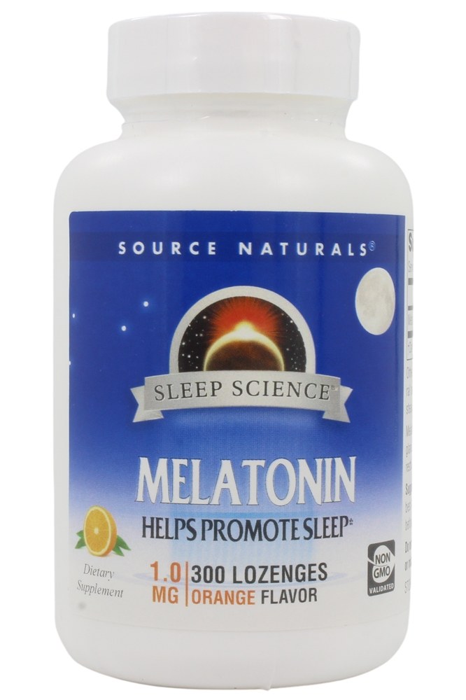 Source Naturals - Melatonin Sublingual Orange Flavored 1 mg. - 300 Tablets