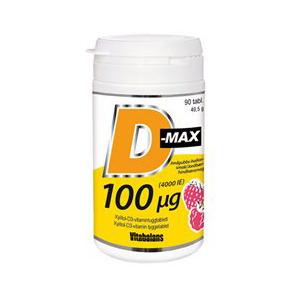 D-max, 100 µg - 90 tyggetabl.