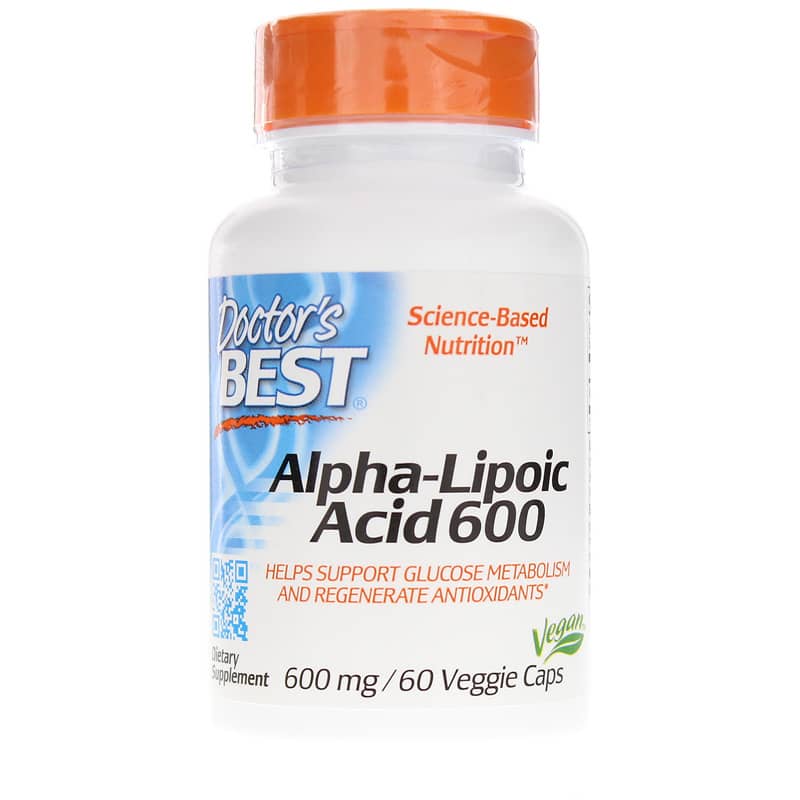 Doctors Best Alpha Lipoic Acid 600 Mg 60 Veg Capsules