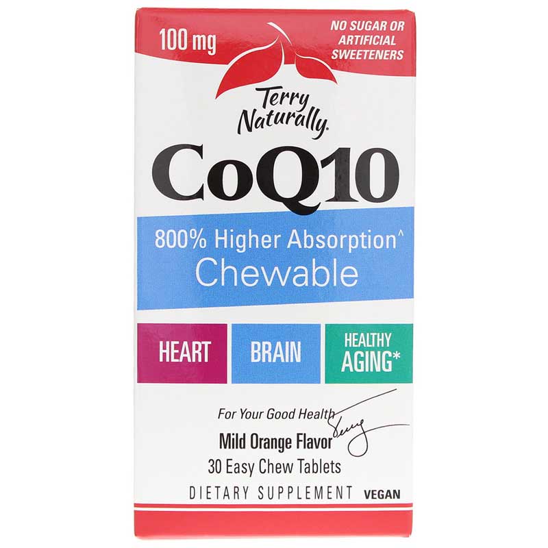 Terry Naturally CoQ10 Chewable 30 Chewable Tablets