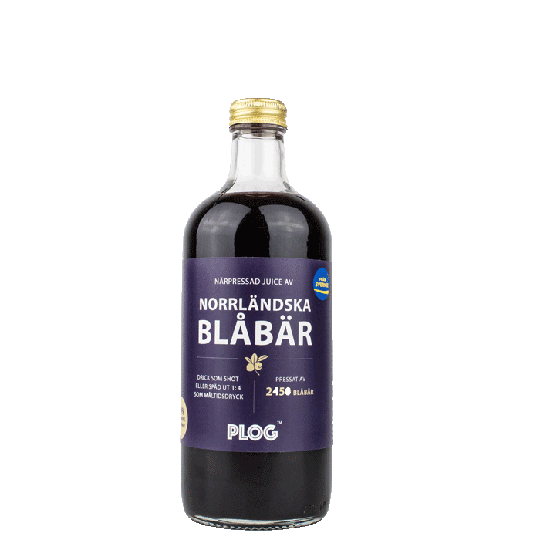 PLOG Blåbärsjuice, 500 ml