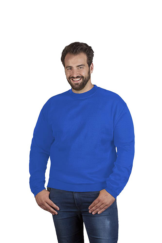 Premium Sweatshirt Plus Size Herren, Königsblau, 4XL