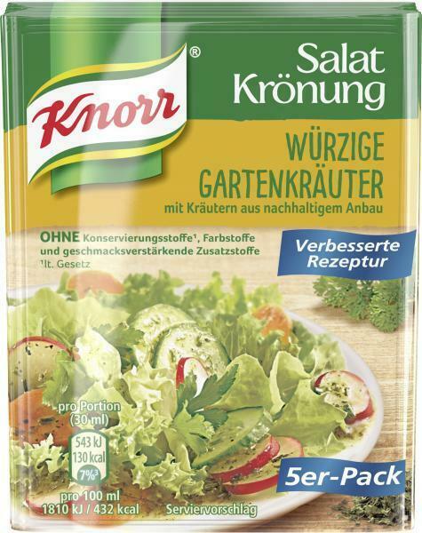 Knorr Salat Kroenung Spicy Garden Herbs SALAD Dressing-5 sachets-FREE SHIPPING