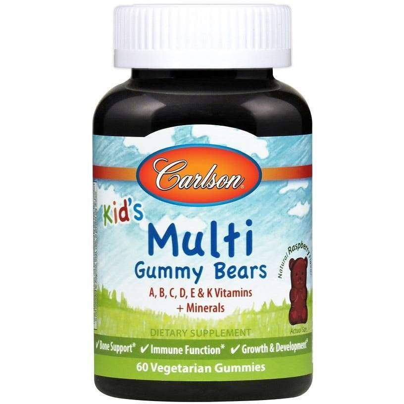 Kid's Multi Gummy Bears, Natural Raspberry - 60 vegetarian gummies