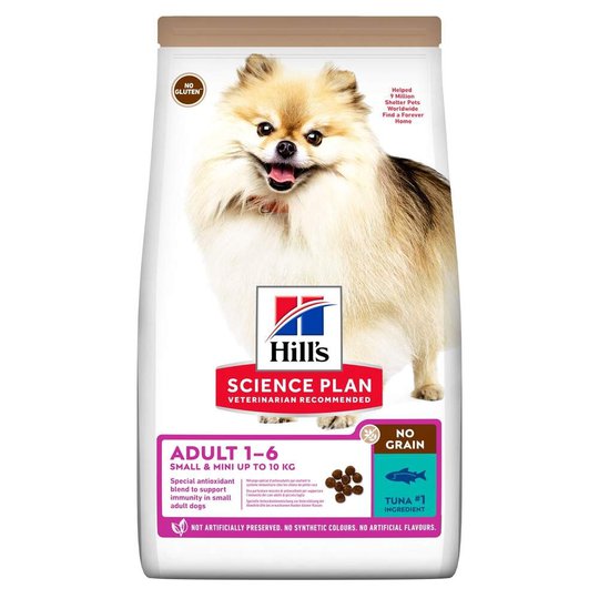 Hill's Science Plan Dog Adult No Grain Small & Mini med Tonfisk 1,5 kg