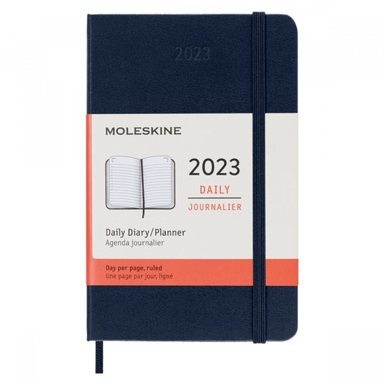Osta Moleskine 12M Daily Kalenteri Hardcover Pocket Blue netistä