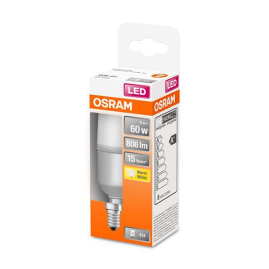 OSRAM-LED-lamppu E14 Classic Stick 2 700 K 8W