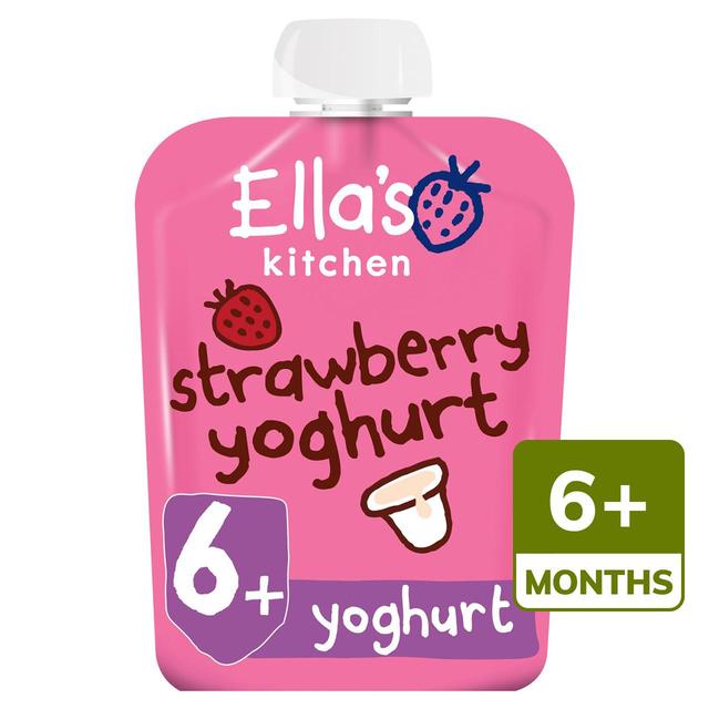 Ella's Kitchen Strawberry Organic Yoghurt Pouch, 6 mths+