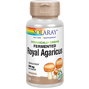 Organically Grown Fermented Royal Agaricus Mushroom - 500 MG (60 Vegetable Capsules)