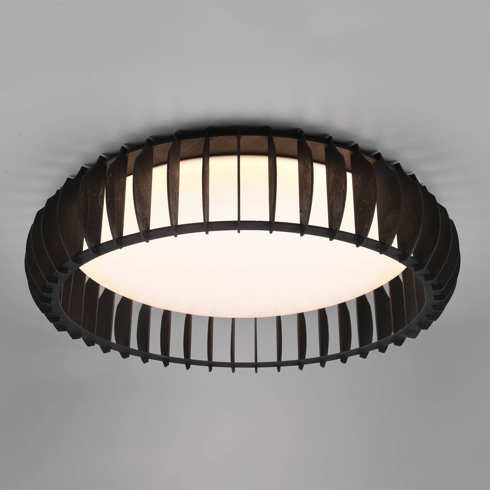 LED-kattovalaisin Monte, CCT, Ø 60 cm, musta