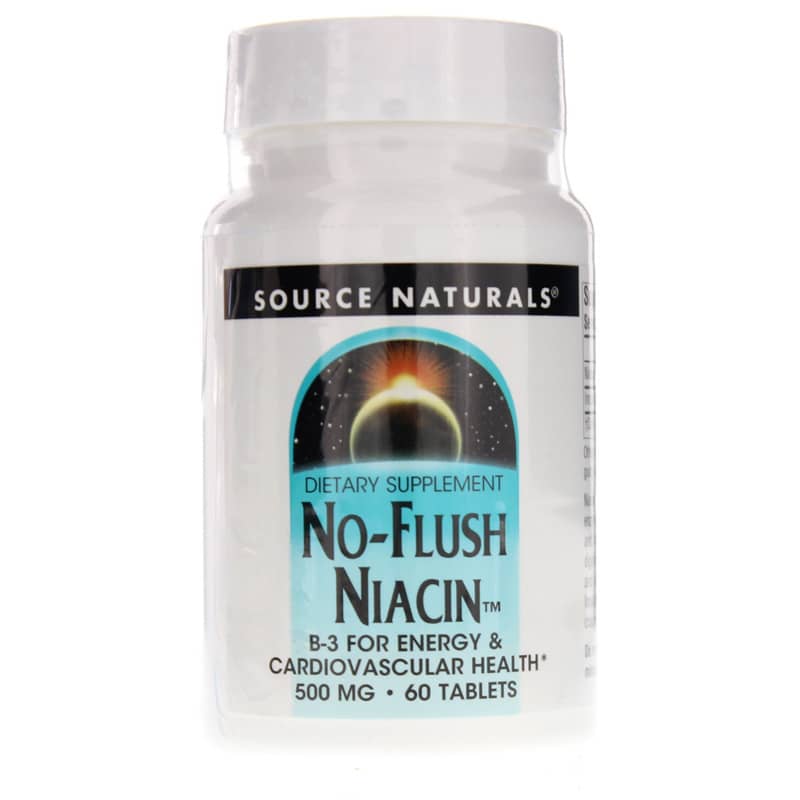 Source Naturals No-Flush Niacin 500 Mg 60 Tablets