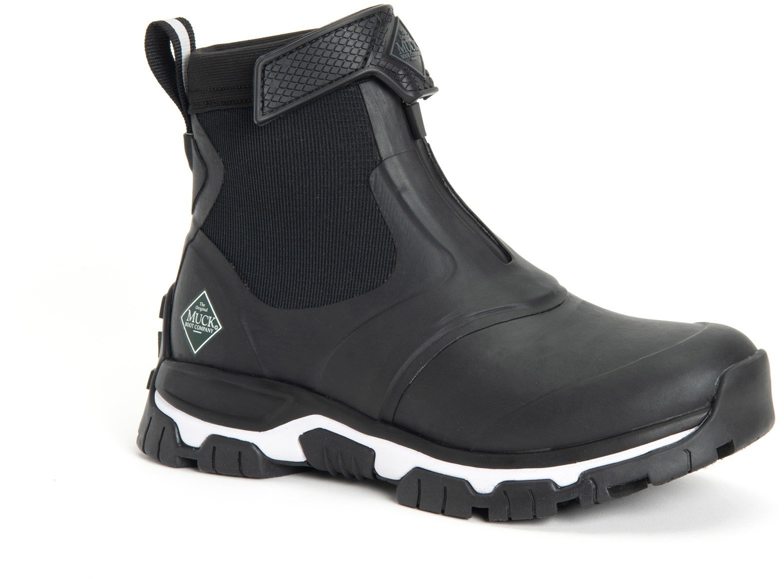 Muck Boots Unisex Apex Mid Zip Boot Various Colours 30982 - Black/White 3