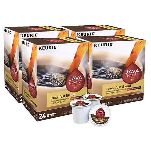 Java Roast Breakfast Blend Coffee, Keurig K-Cup Pods, Light Roast, 96/Carton (52967CT)