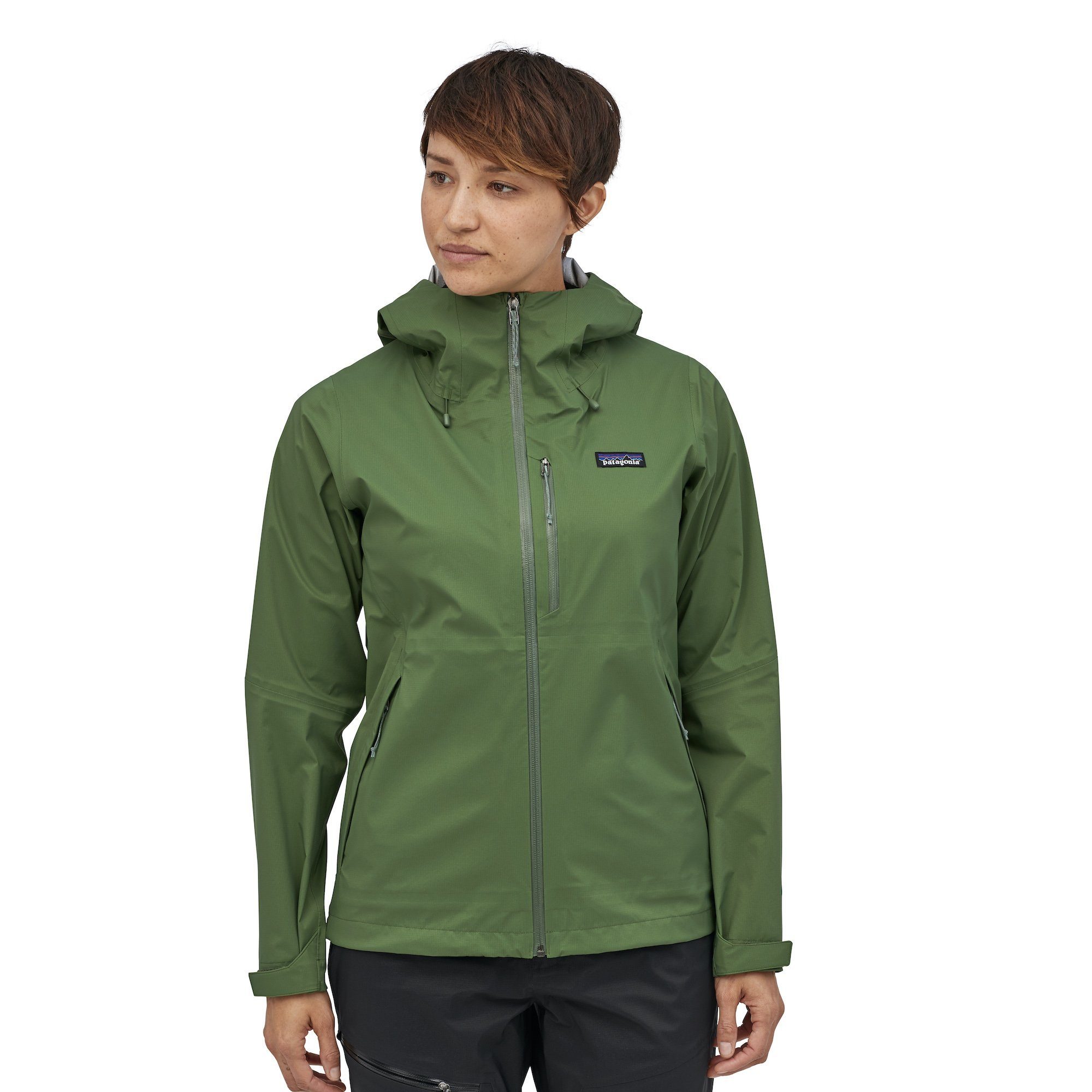 Patagonia Women's Rainshadow Jacket - 100% Recycled Nylon, Camp Green / XS