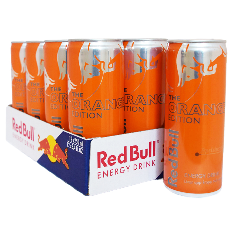 Hel Låda Red Bull "Orange" 12 x 250ml - 20% rabatt