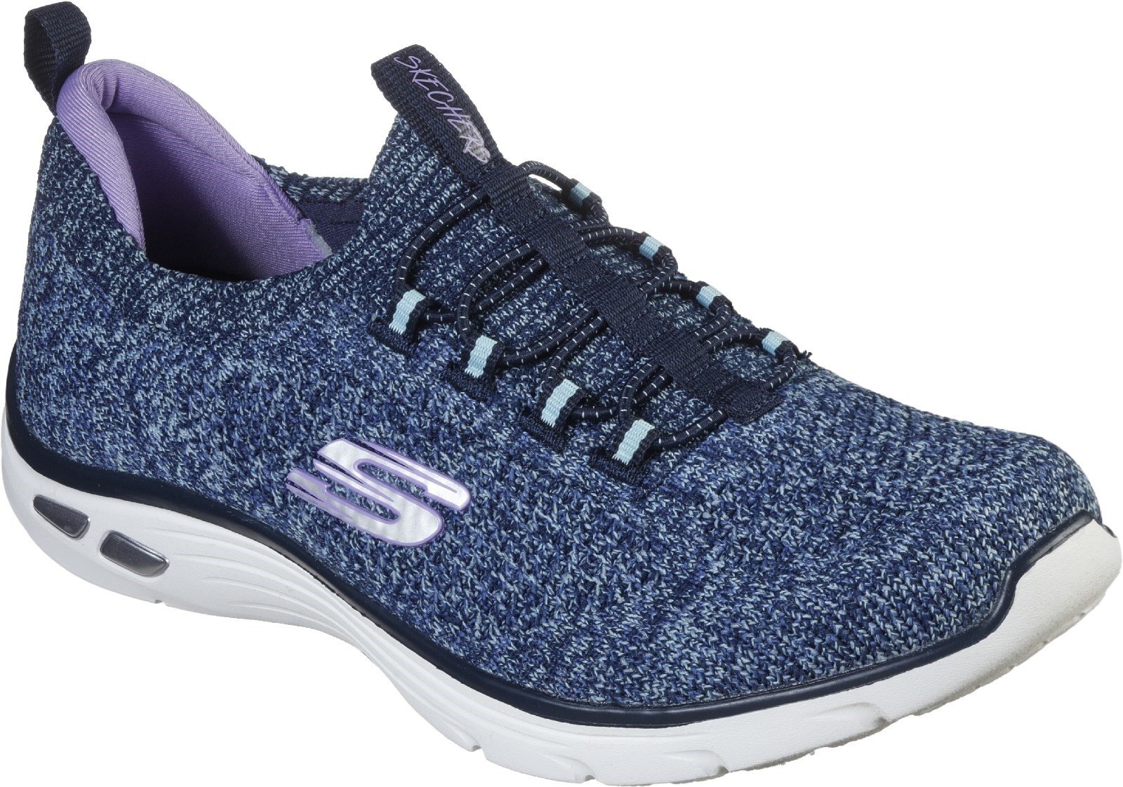 Skechers Women's Relaxed Fit Empire D'Lux Sharp Trainers Various Colours 30300 - Navy/Aqua 7