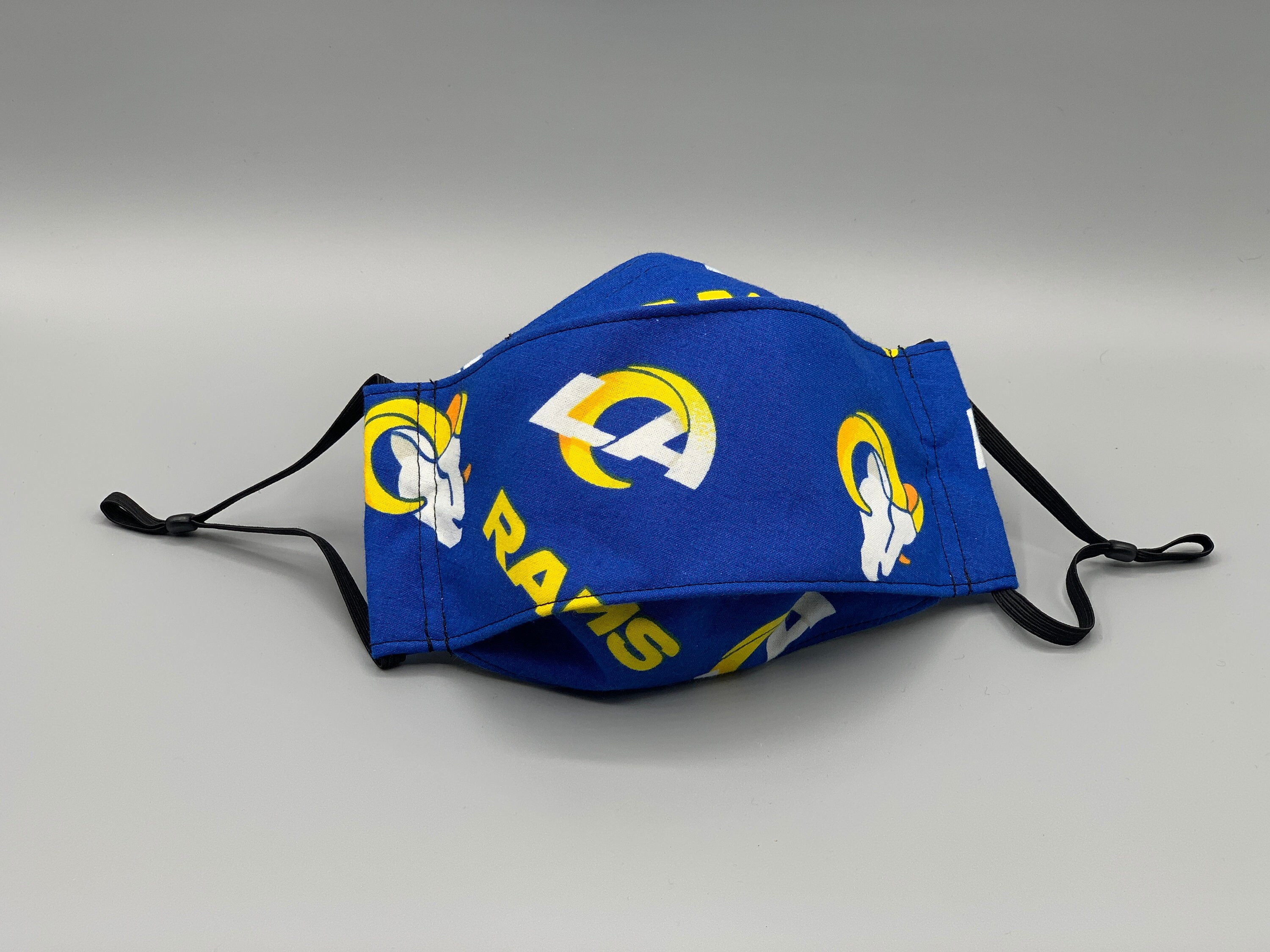 Origami 3D Adult Face Mask With Nose Wire - La Rams Football Team End Glasses Fog Our Comfortable & Adjustable Masks
