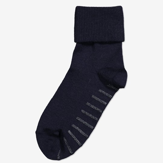 Merinoull sokker med sklisikring mørkblå