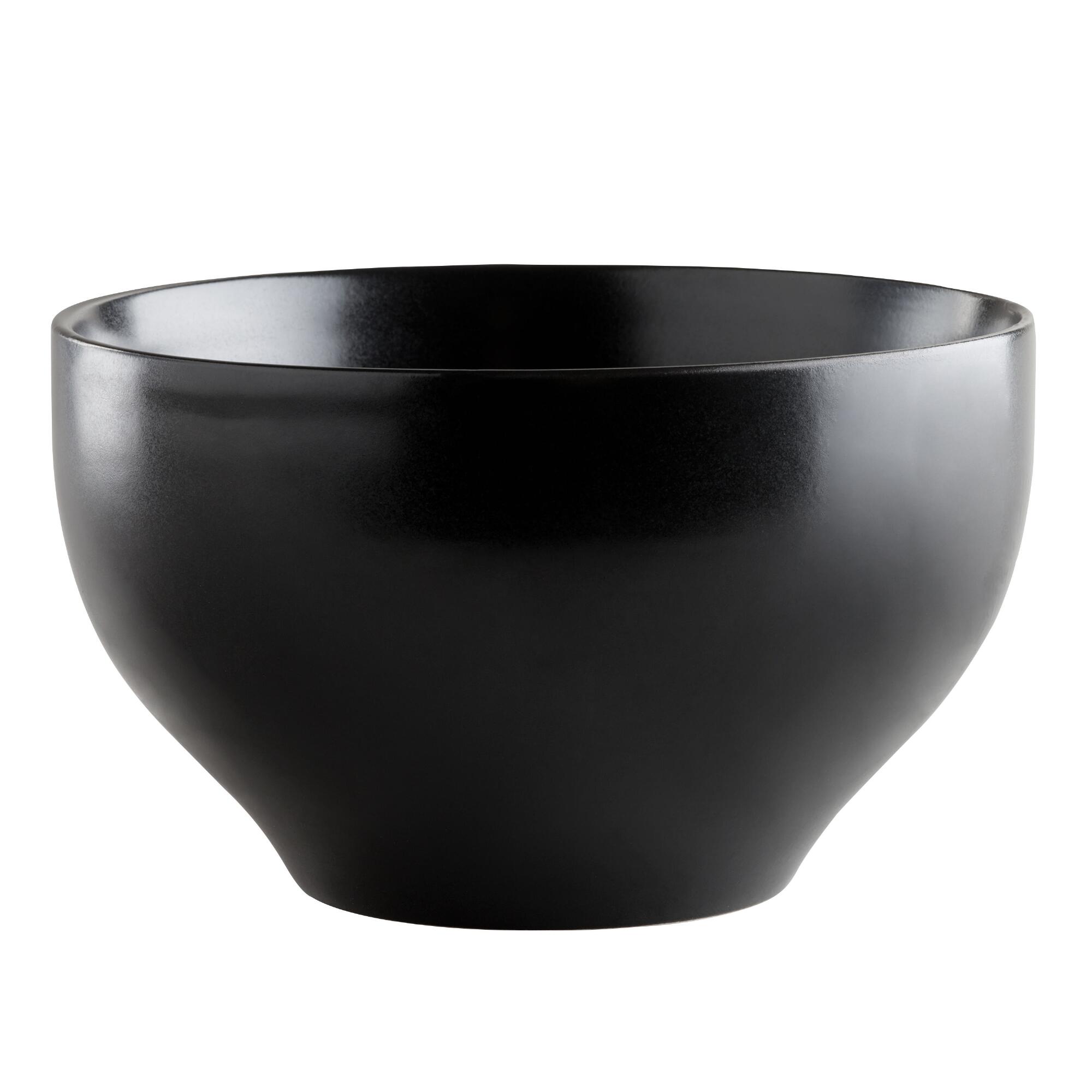Black Trilogy Rice Bowls Set Of 4 - Stoneware by World Market