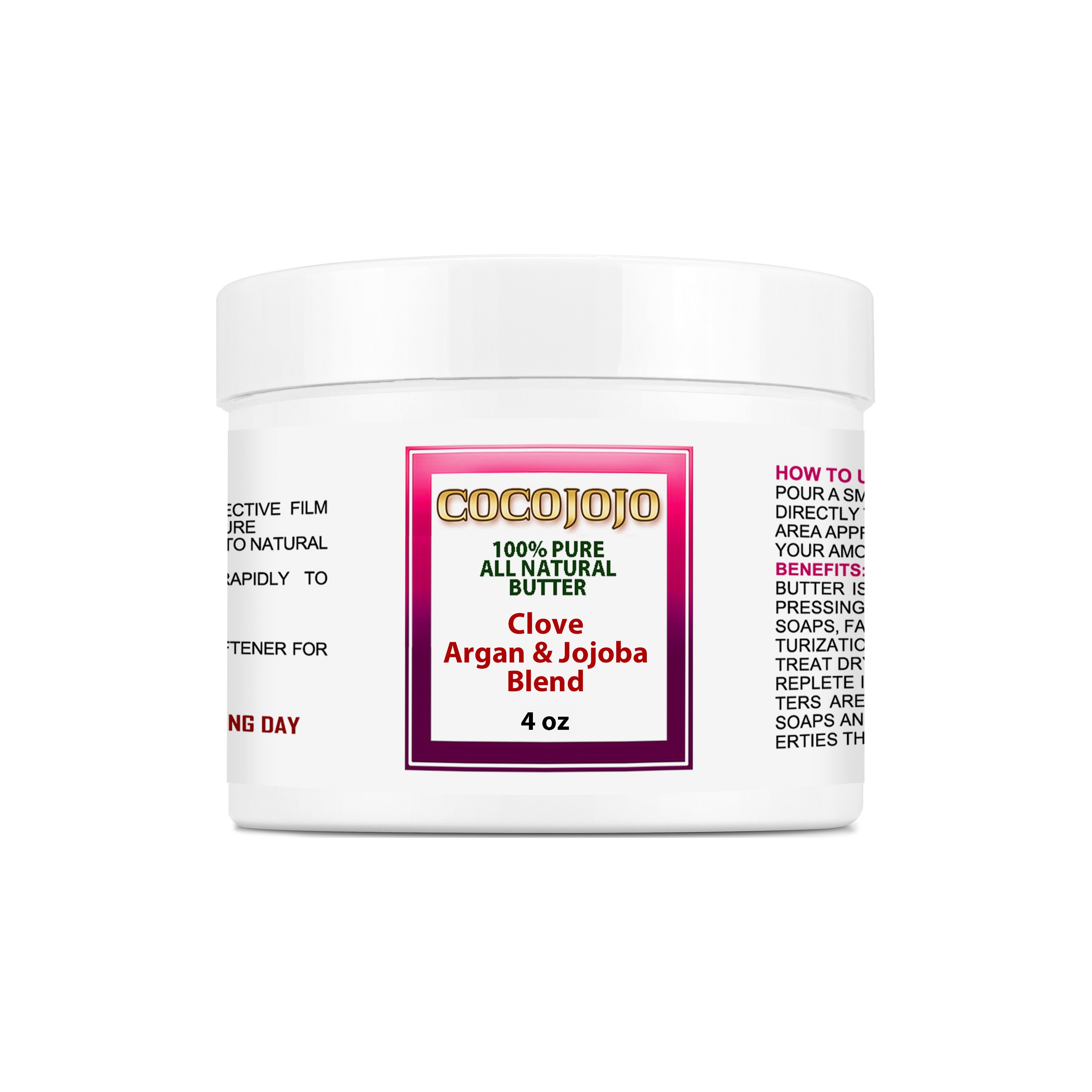 Clove Butter Blend - 100% Natural Organically Sourced Argan & Jojoba Body Hair Skin Face Bulk Wholesale Diy Formulation