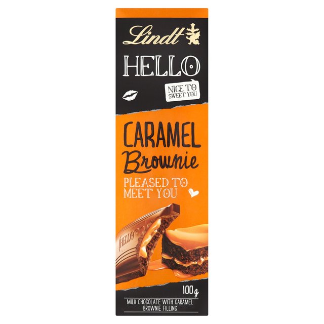 Lindt Hello Caramel Brownie Chocolate Bar