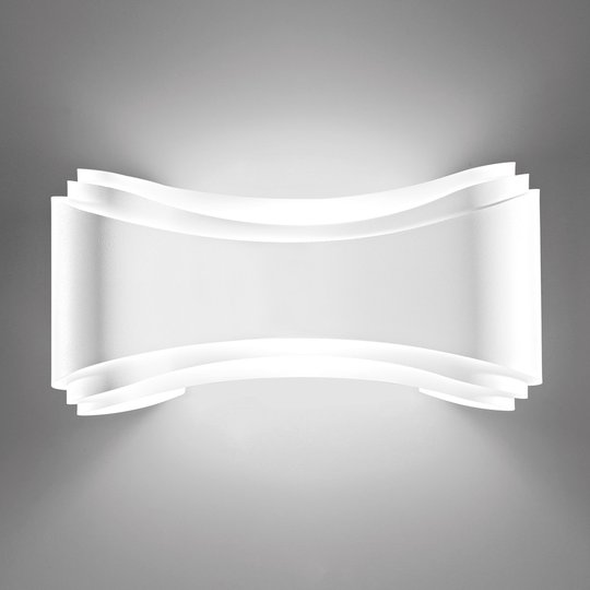 LED-design-seinävalaisin Ionica valkoisena