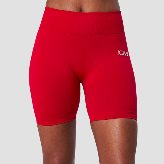 Scrunch Seamless Shorts, Deep Red