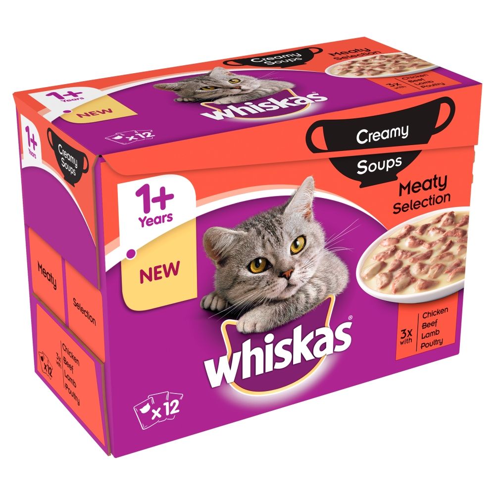 Whiskas 1+ Creamy Soup Classic Selection - Saver Pack: 96 x 85g