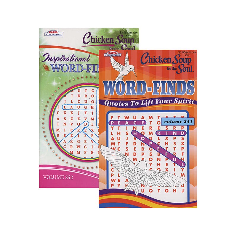 KAPPA Chicken Soup For The Soul Word Finds Puzzle Book - Digest Size