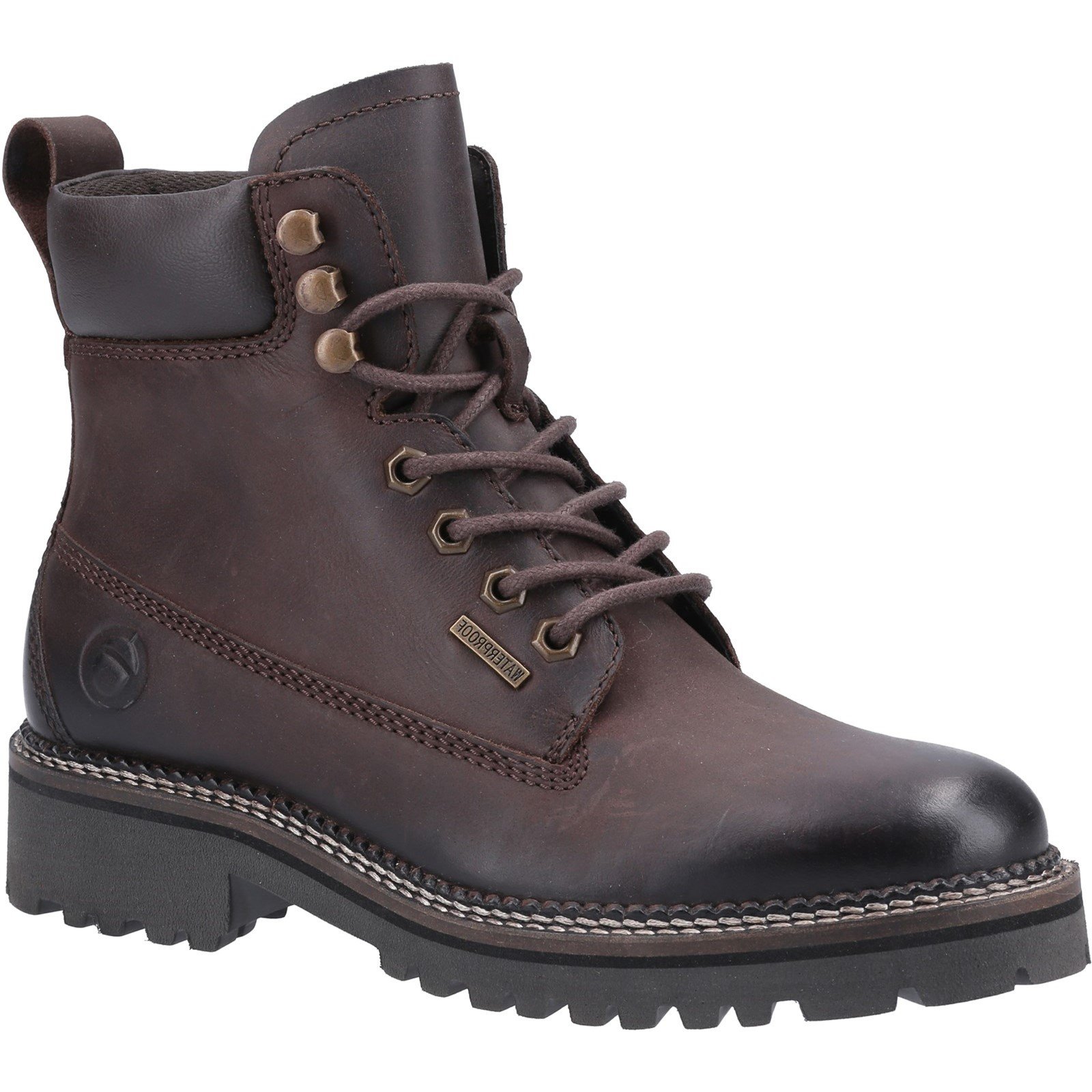 Cotswold Women's Chipping High Top Lace Up Ankle Boot Various Colours 32974 - Brown 7