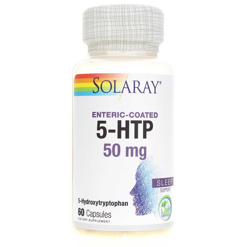 Solaray 5-Htp (hydroxytryptophan) 50 Mg 60 Enteric Coated Capsules