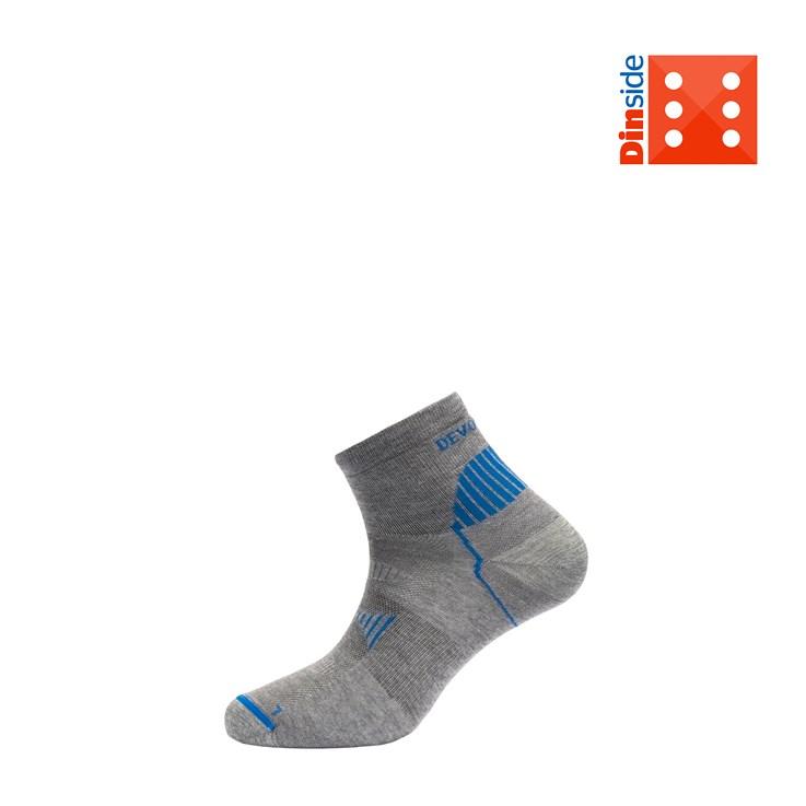 Devold Unisex Energy Ankle Sock - Merino Wool, Grey Melange / 44-47