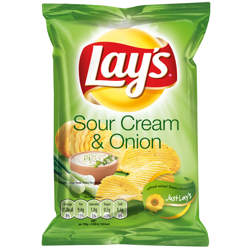 Chips "Sourcream & Onion" 27,5g - 28% rabatt