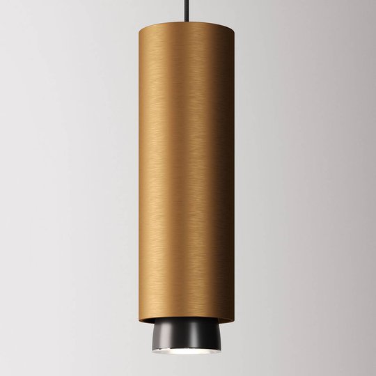 Fabbian Claque -LED-riippuvalaisin 30 cm pronssi