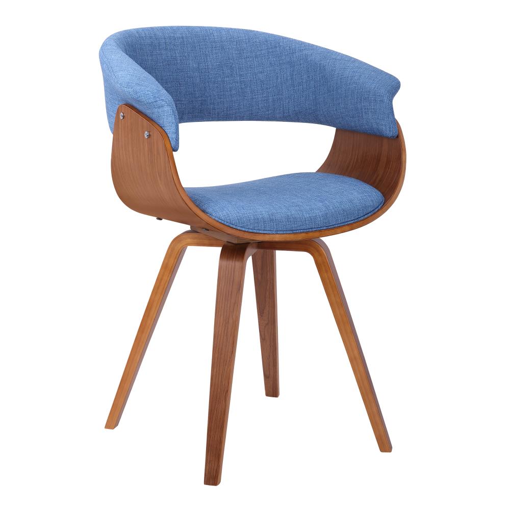 Armen Living Summer Contemporary/Modern Polyester/Polyester Blend Upholstered Dining Arm Chair (Wood Frame) in Blue | LCSUCHBLUE