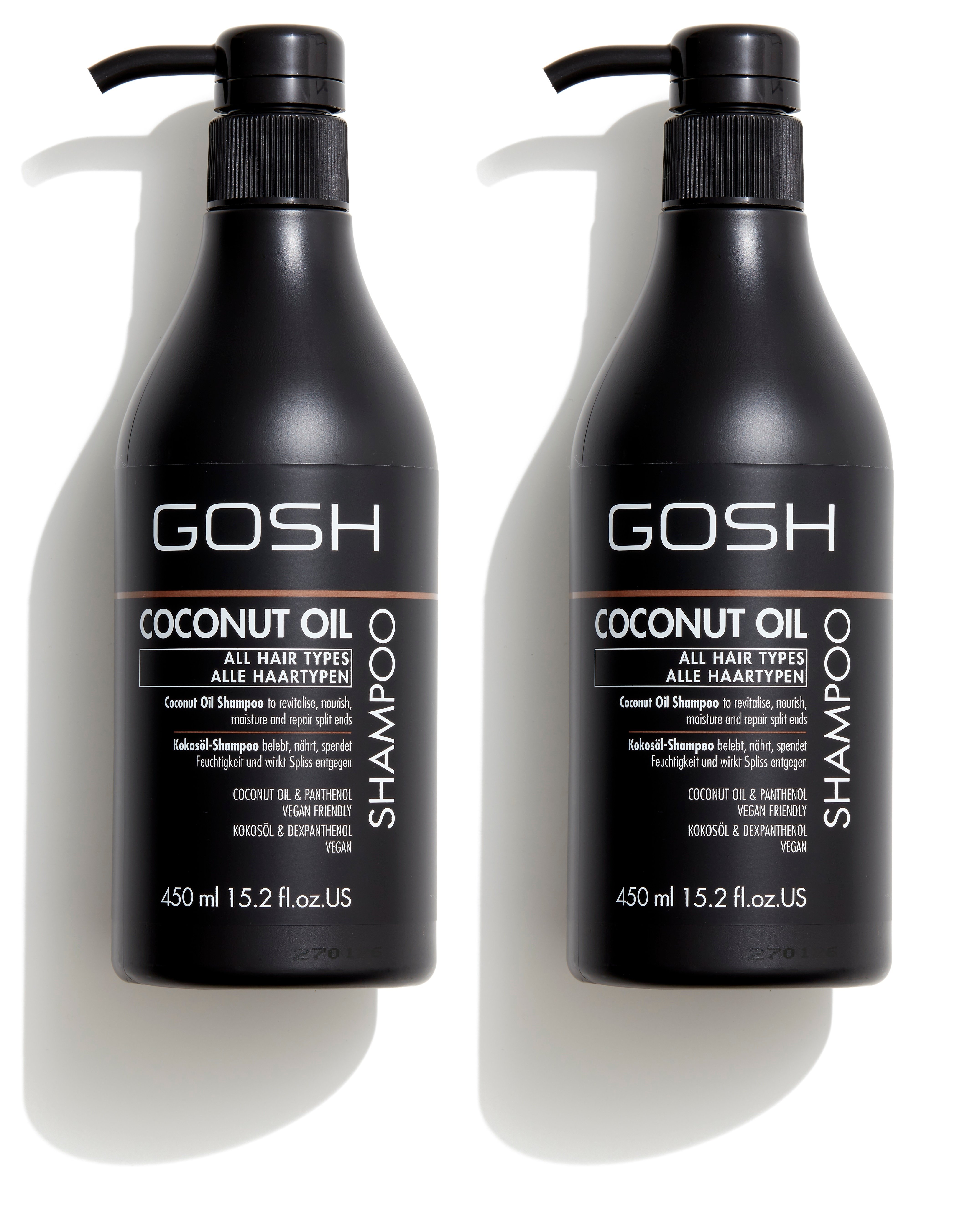 GOSH - 2 x Coconut Oil Shampoo 450 ml